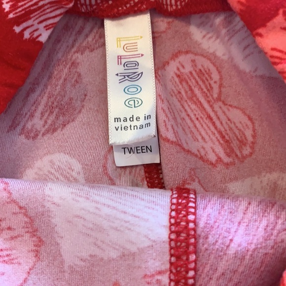 Tween Lularoe Heart Leggings - Picture 5 of 7